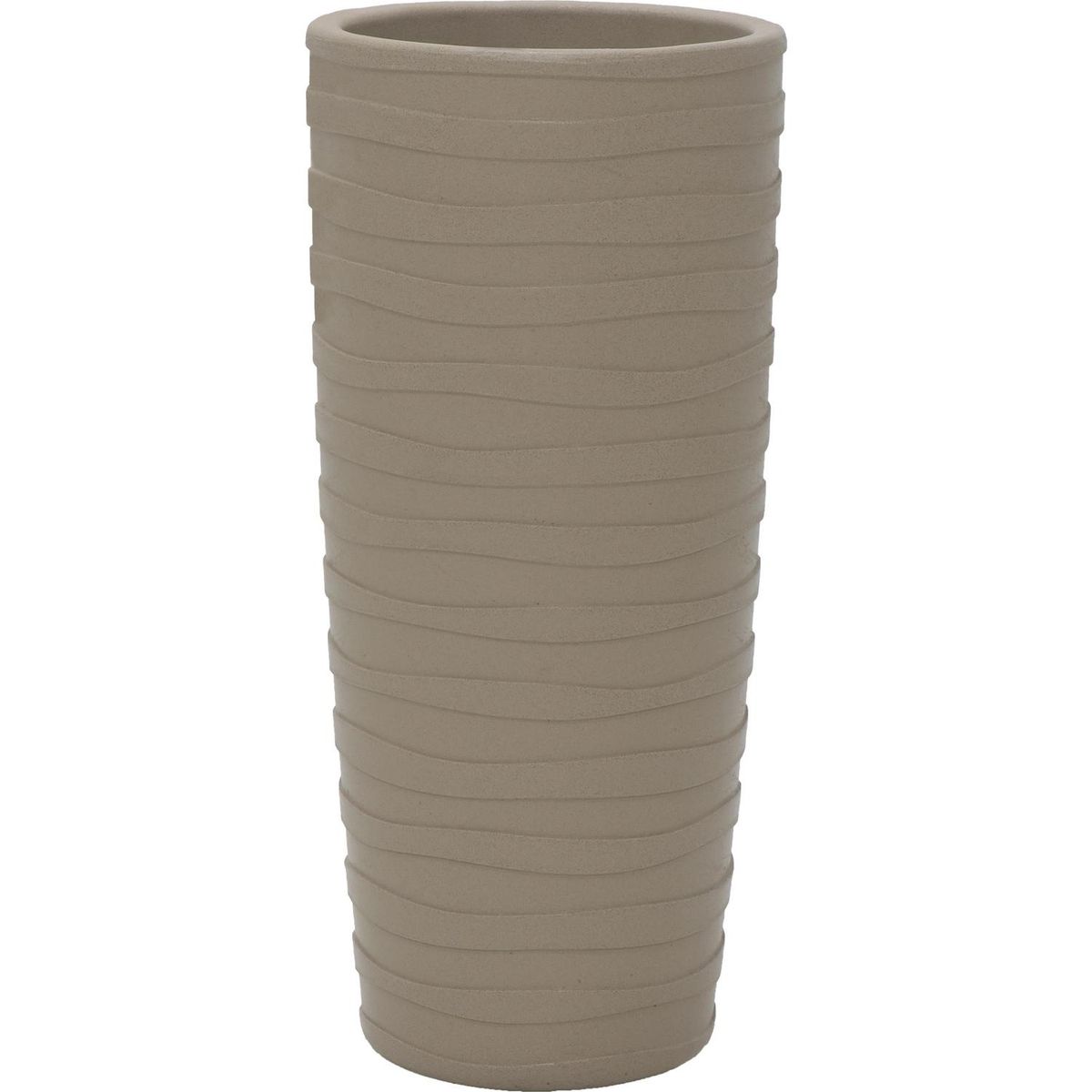 TRAMONTINA - Macetero Grego de Plástico 36x80 cm Beige