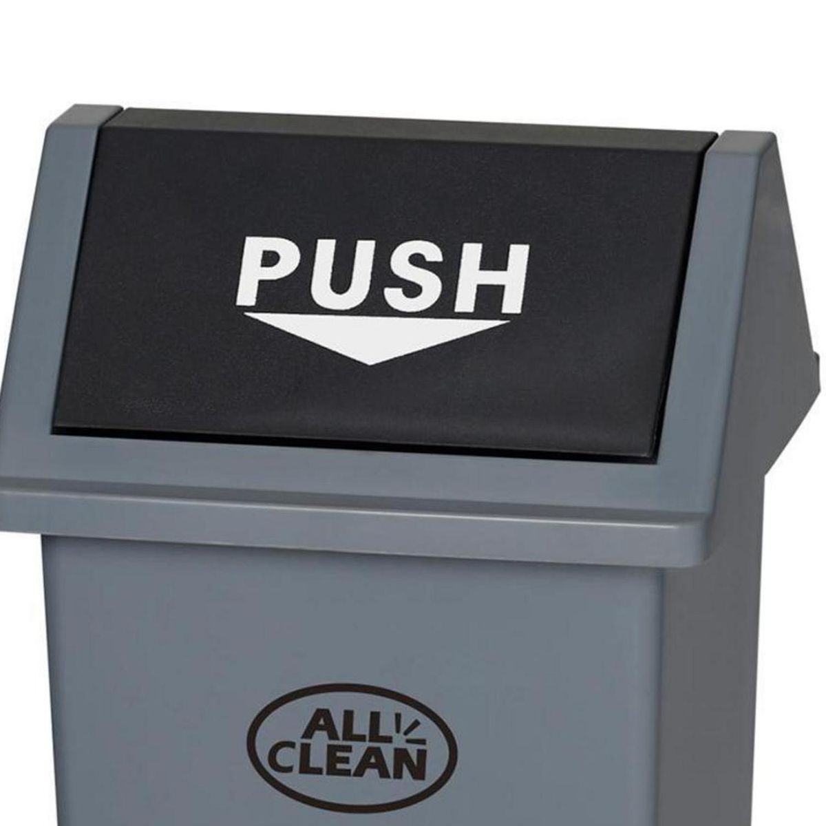 ALL CLEAN - Basurero 35 Litros PVC Gris