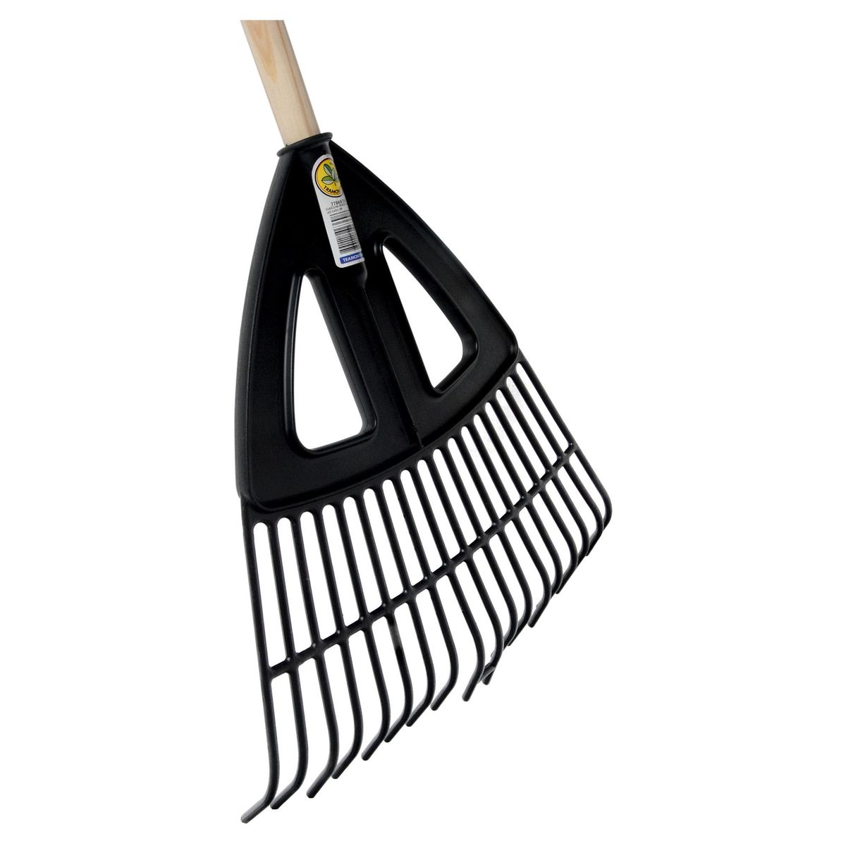 TRAMONTINA - Barrehojas 18 dientes de plástico negro