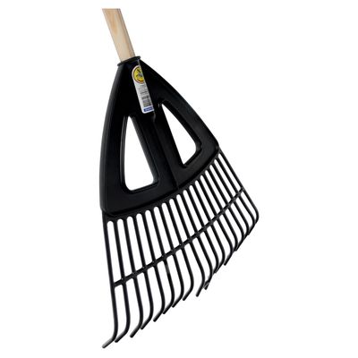 Imagen 2 del producto Barrehojas 18 dientes de plástico negro