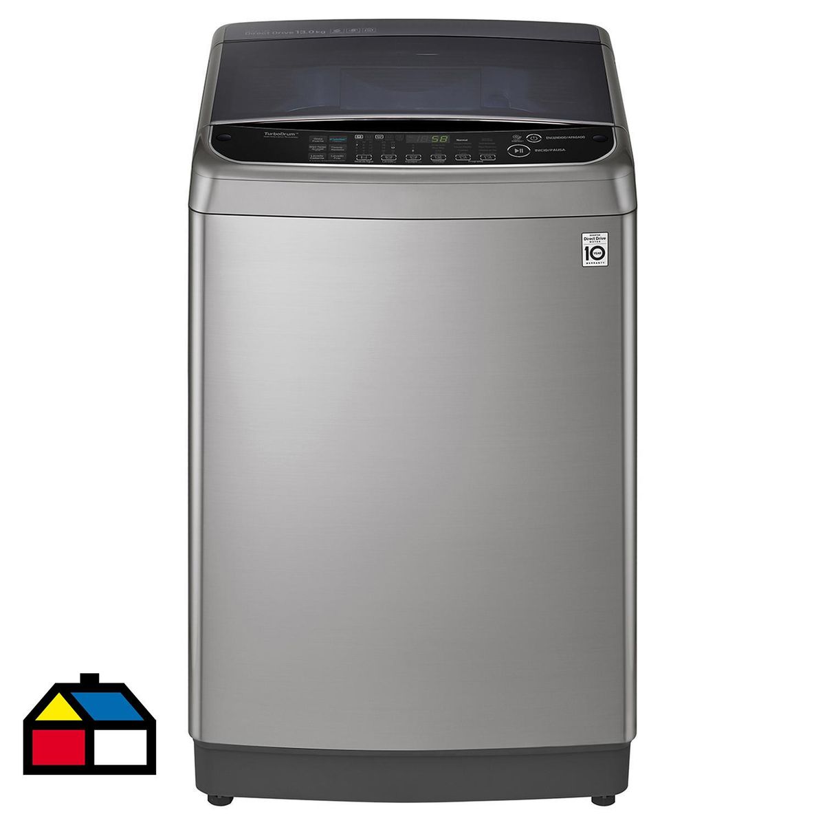 LG - Lavadora Carga Superior 13 kg Inox Titán WT13VS6H