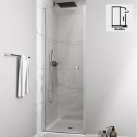 Mampara puerta abatible 700x1900 6mm easy clean