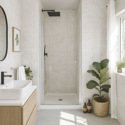 Imagen 2 del producto Mampara puerta abatible 700x1900 6mm easy clean