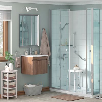 Imagen 2 del producto Mampara puerta plegable 700x1900 6mm easy clean