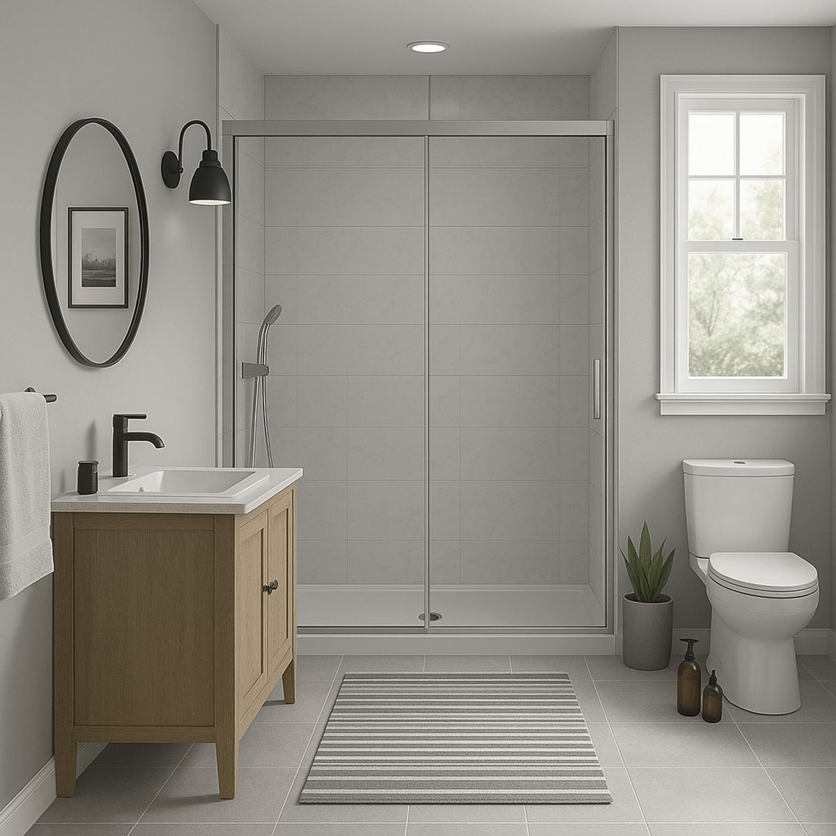 DUSCHY - Mampara Premium Corredera frontal 140x190 cm Easy Clean