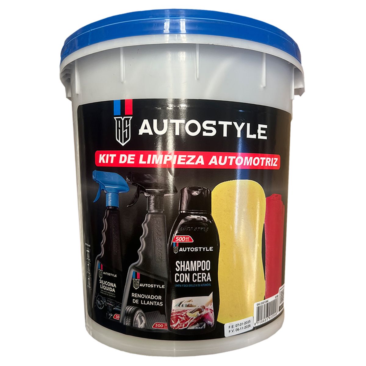 AUTOSTYLE - Kit de Limpieza Automotriz Autostyle Biodegradable Cuidado Completo
