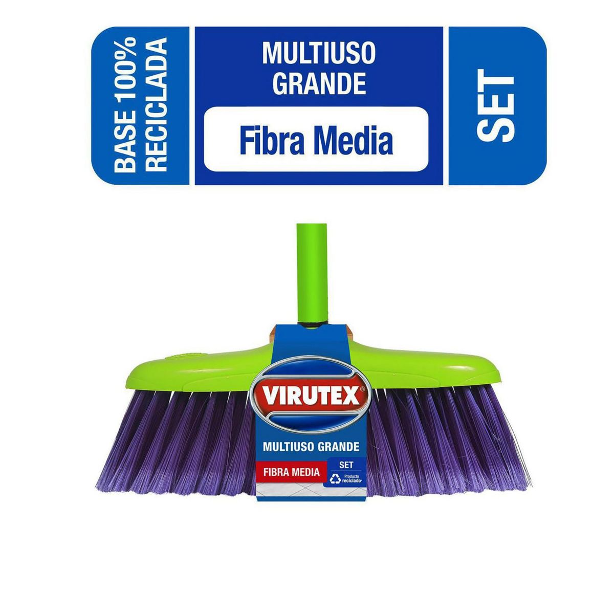 VIRUTEX - Escobillón multiuso grande fibra media
