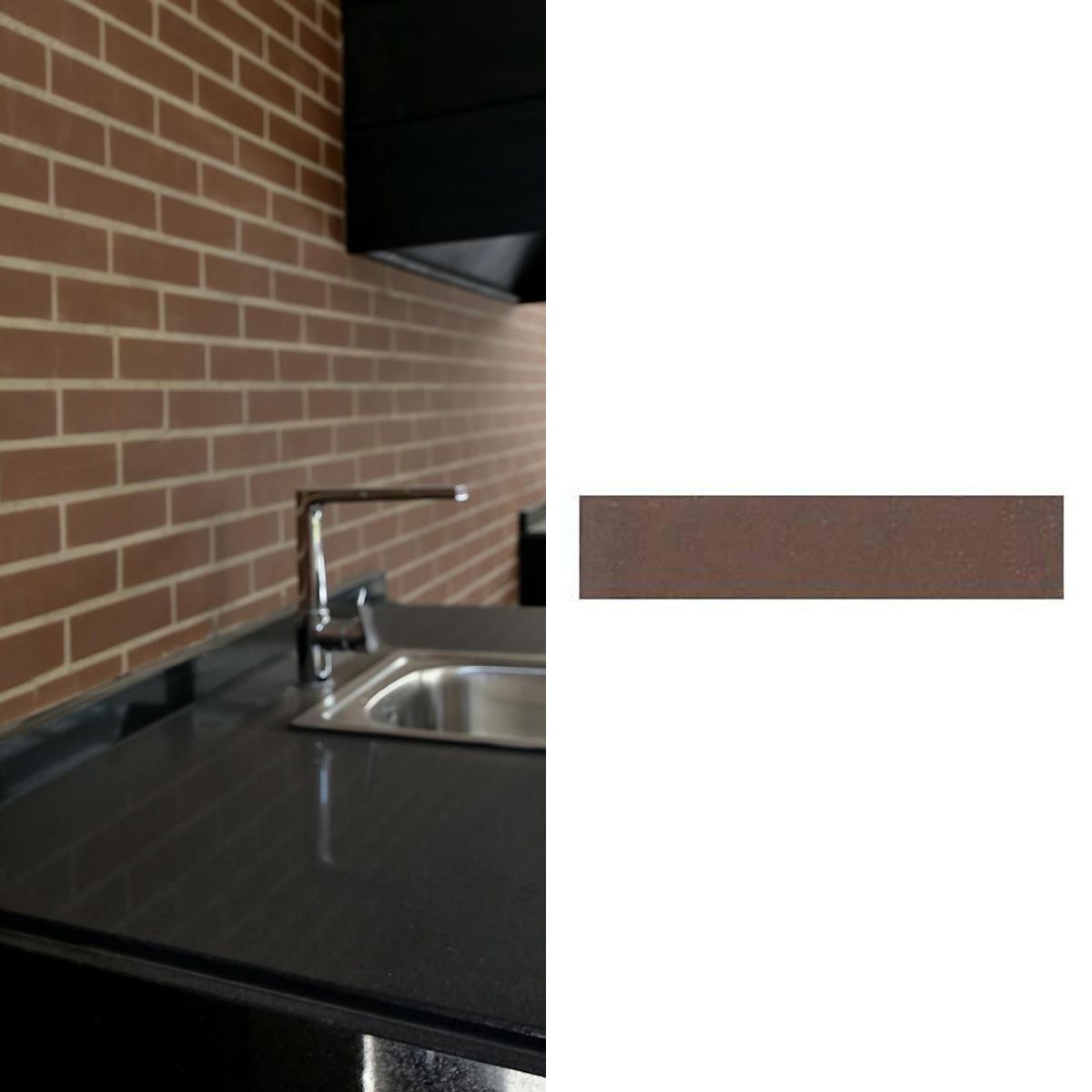 CERAMICAS TORO - Enchape 5.5x25 cm 7804656750394 Café 0.5 m2