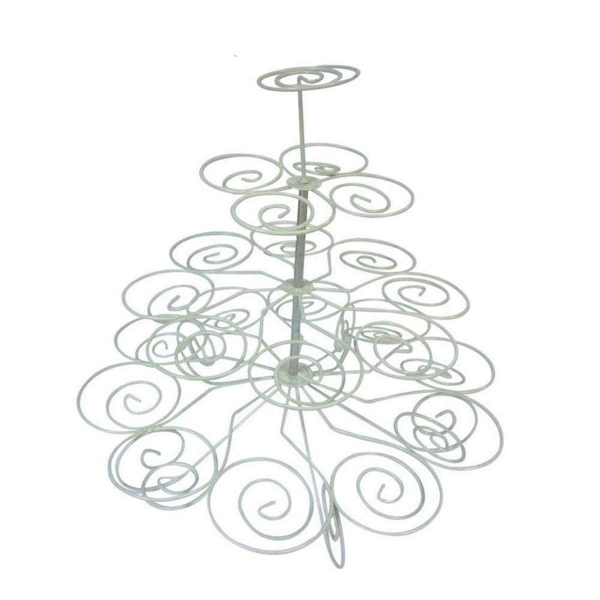 SOHOGAR - Soporte cupcakes metal 41x55 cm blanco