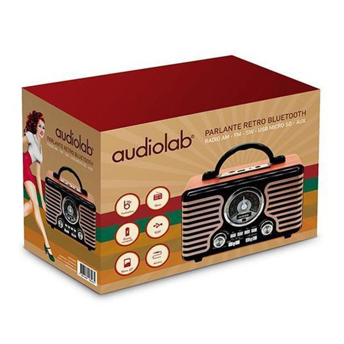 AUDIOLAB - Radio retro USB