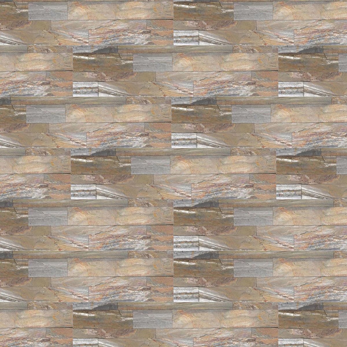 MATHIESEN - Piedra Natural 15x60 cm Marrón Marrón 0.9 m2