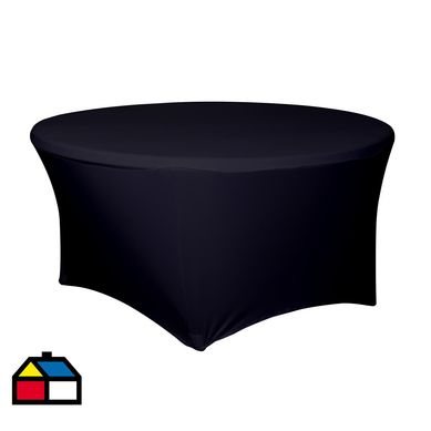 Funda para mesa redonda negra