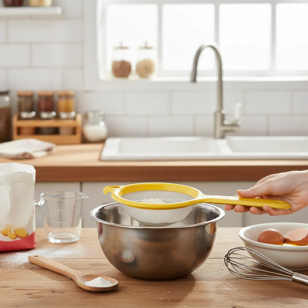 ILKO - Colador Cocina Malla Fina Ilko Amarillo 10cm o 18cm