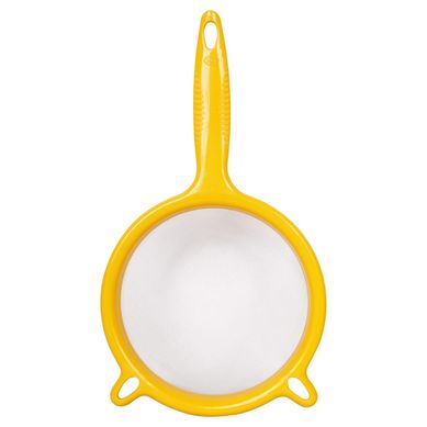 Colador de malla 18 cm amarillo