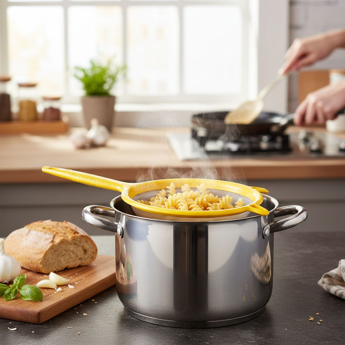 ILKO - Colador Cocina Malla Fina Ilko Amarillo 10cm o 18cm