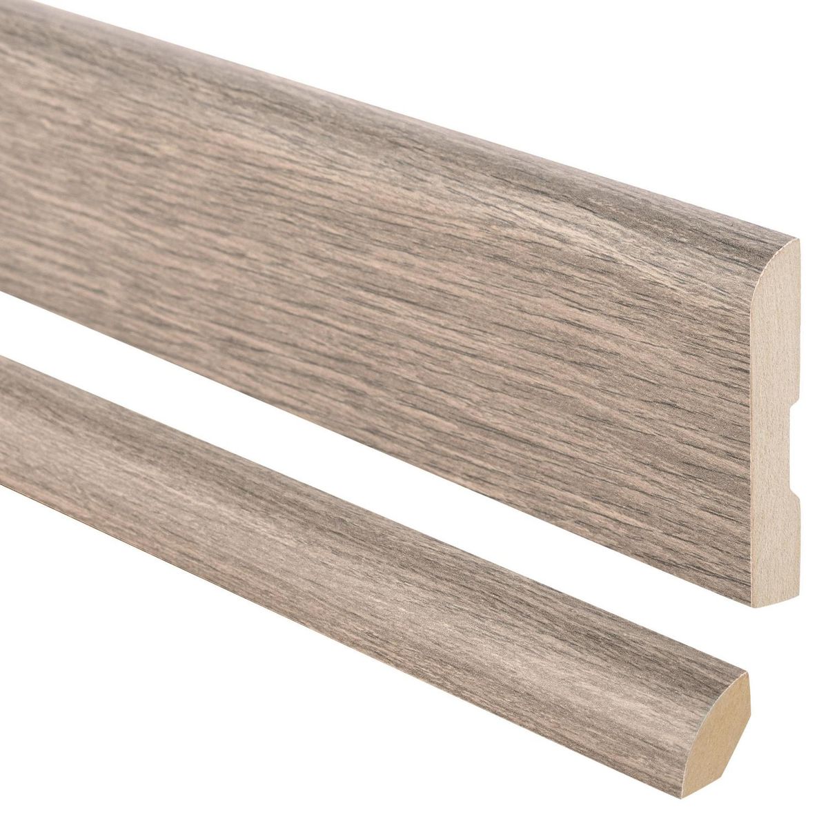 MAFORSA - Pack 2 guardapolvos 12x70mm + 2 cuarto rodón 20x20mm MDF Kobe Walnut