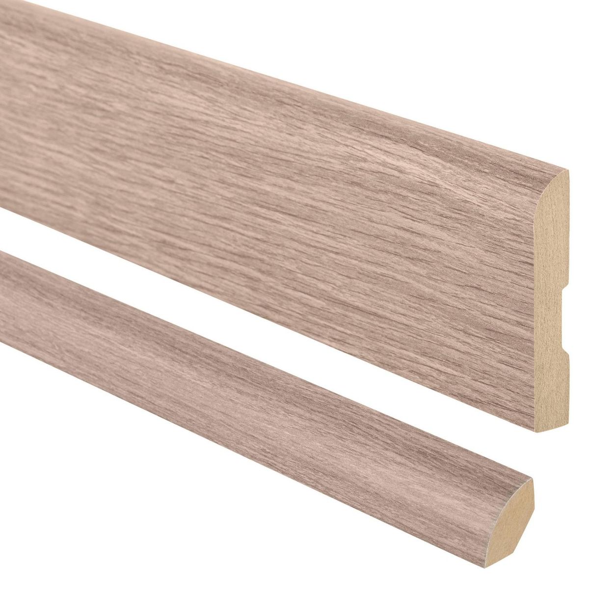 MAFORSA - Pack 2 guardapolvos 12x70mm + 2 cuarto rodón 20x20mm MDF Ligth Langley