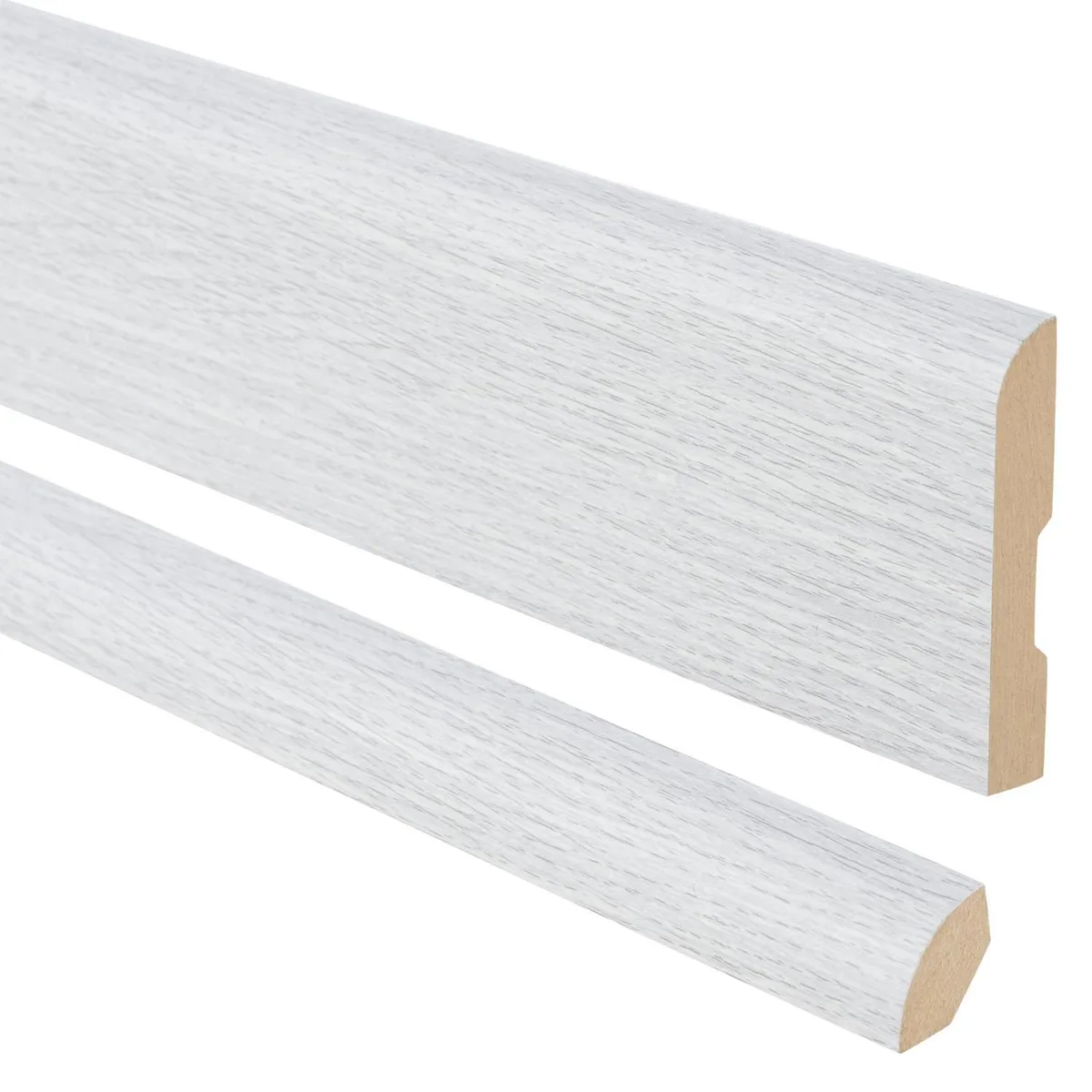 MAFORSA - Pack 2 guardapolvos 12x70mm +2 cuarto rodón 20x20mm MDF Evoke Concrete