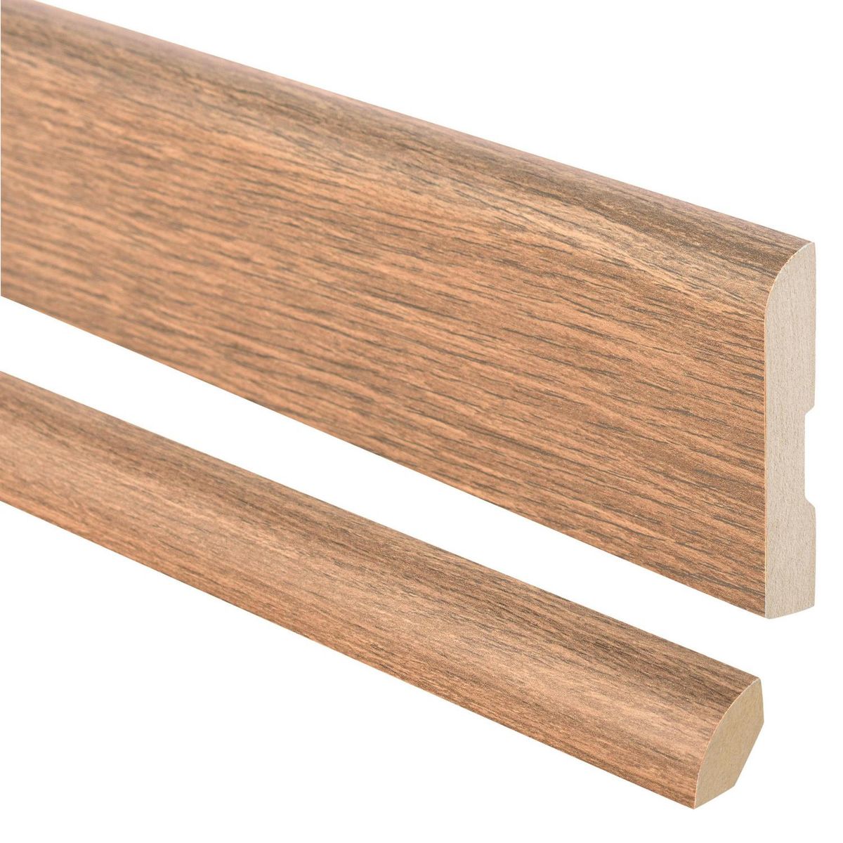 MAFORSA - Pack 2 guardapolvos 12x70mm + 2 cuarto rodón 20x20mm MDF Abedul New