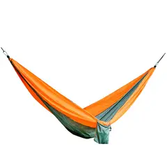 KLIMBER - Hamaca Camping 280x140 cm Naranjo/Verde