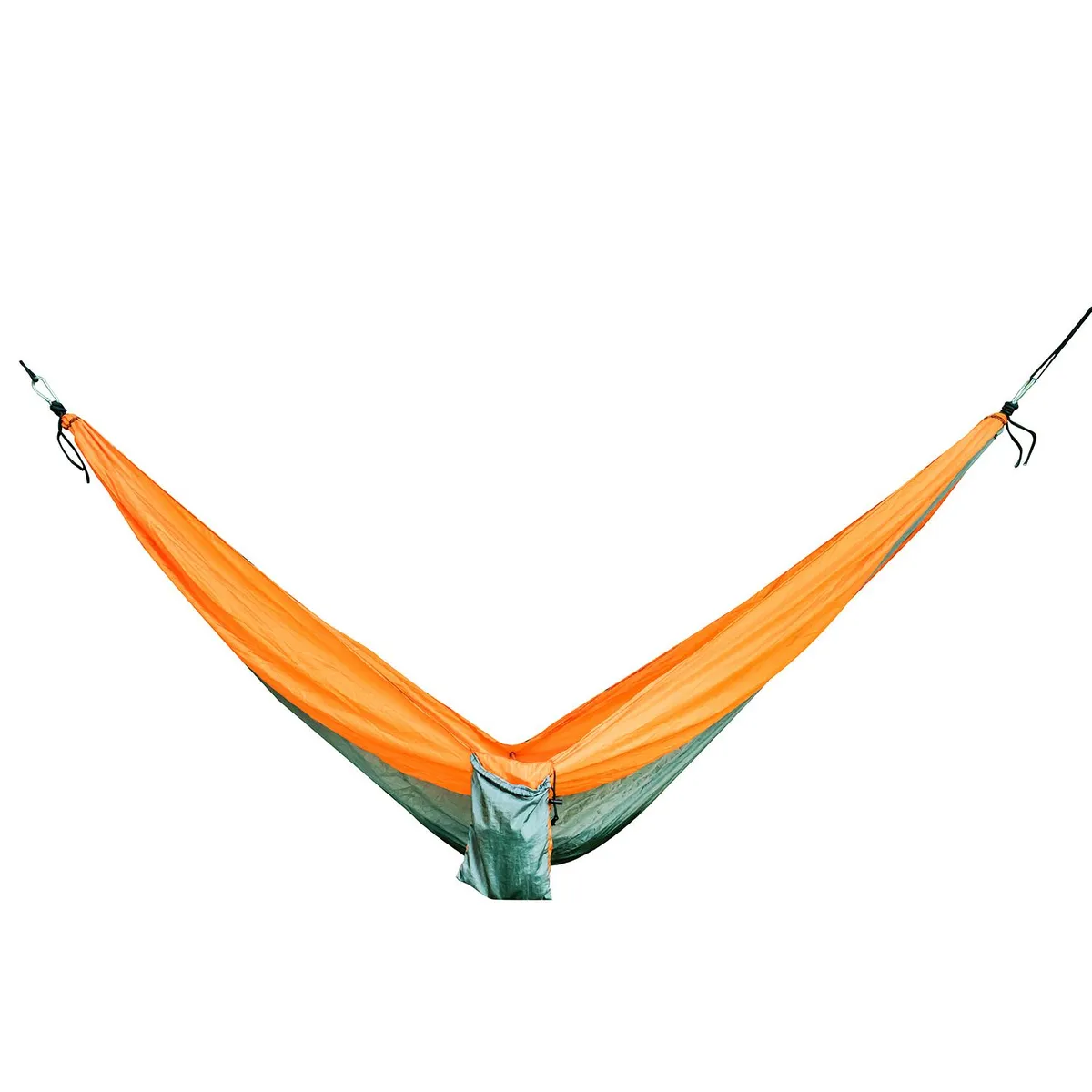 KLIMBER - Hamaca Camping 280x140 cm Naranjo/Verde