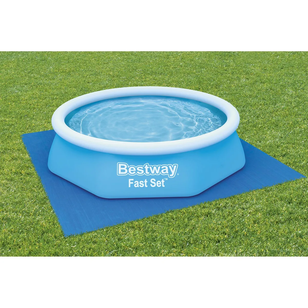 BESTWAY - Piso cuadrado para piscina 274x274 cm
