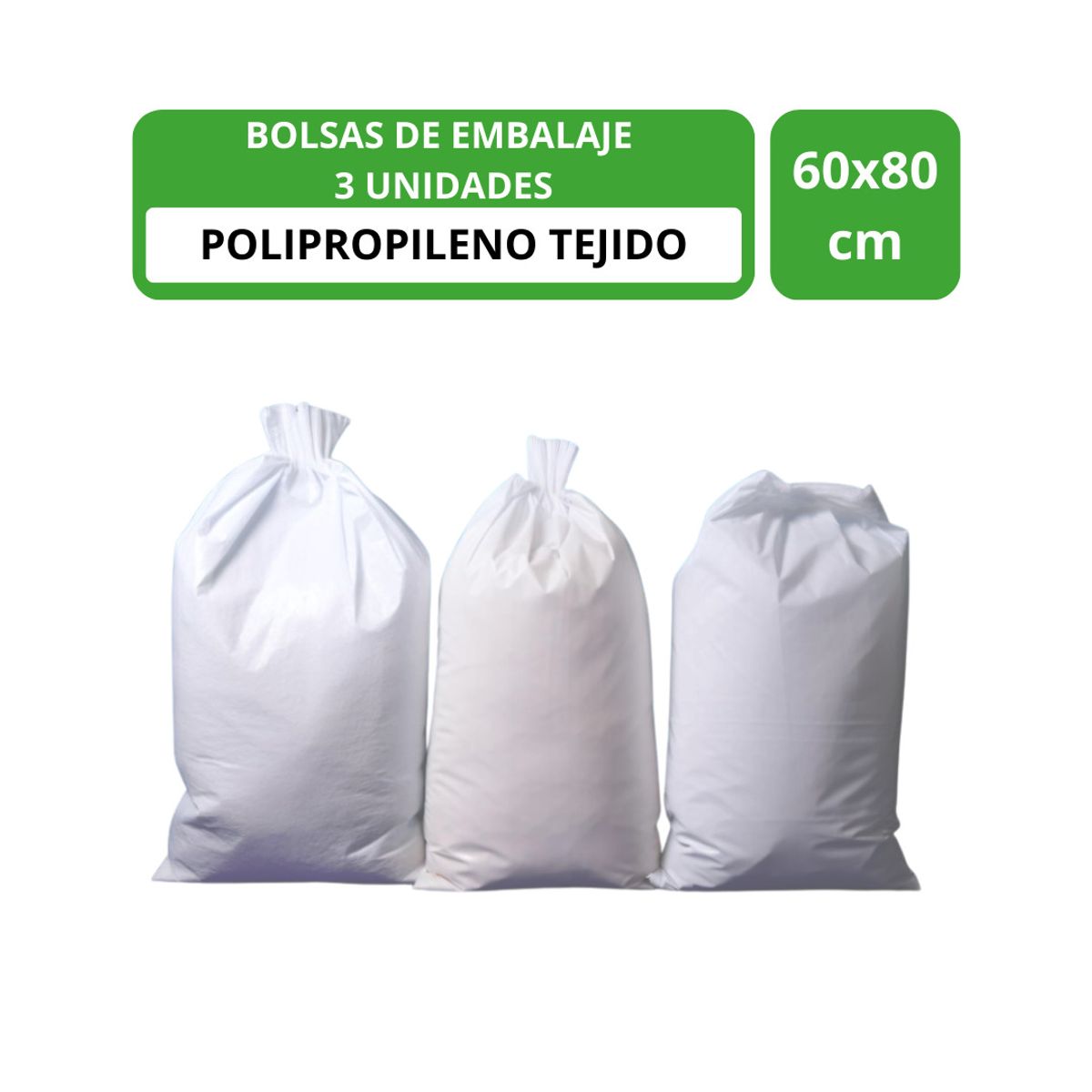 ALL CLEAN - Set de 3 bolsas de embalaje 60x80 cm