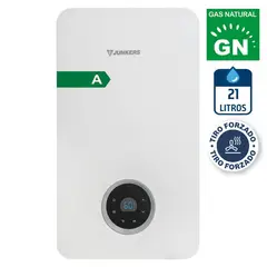JUNKERS - Calefont Gas Natural 21 Litros Tiro Forzado Microturbina