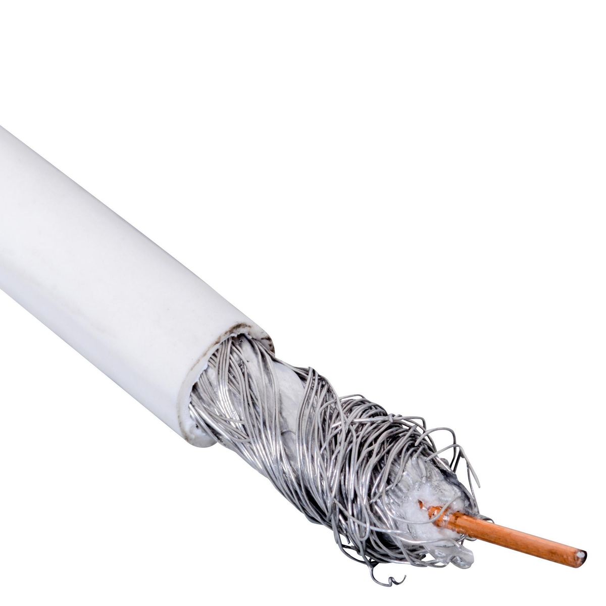 HALUX - Cable Coaxial RG 6 Metro Lineal Blanco