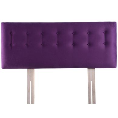 Respaldo botone felpa 1,5 plazas morado