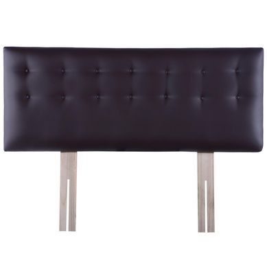 Respaldo botone PU 1,5 plazas chocolate