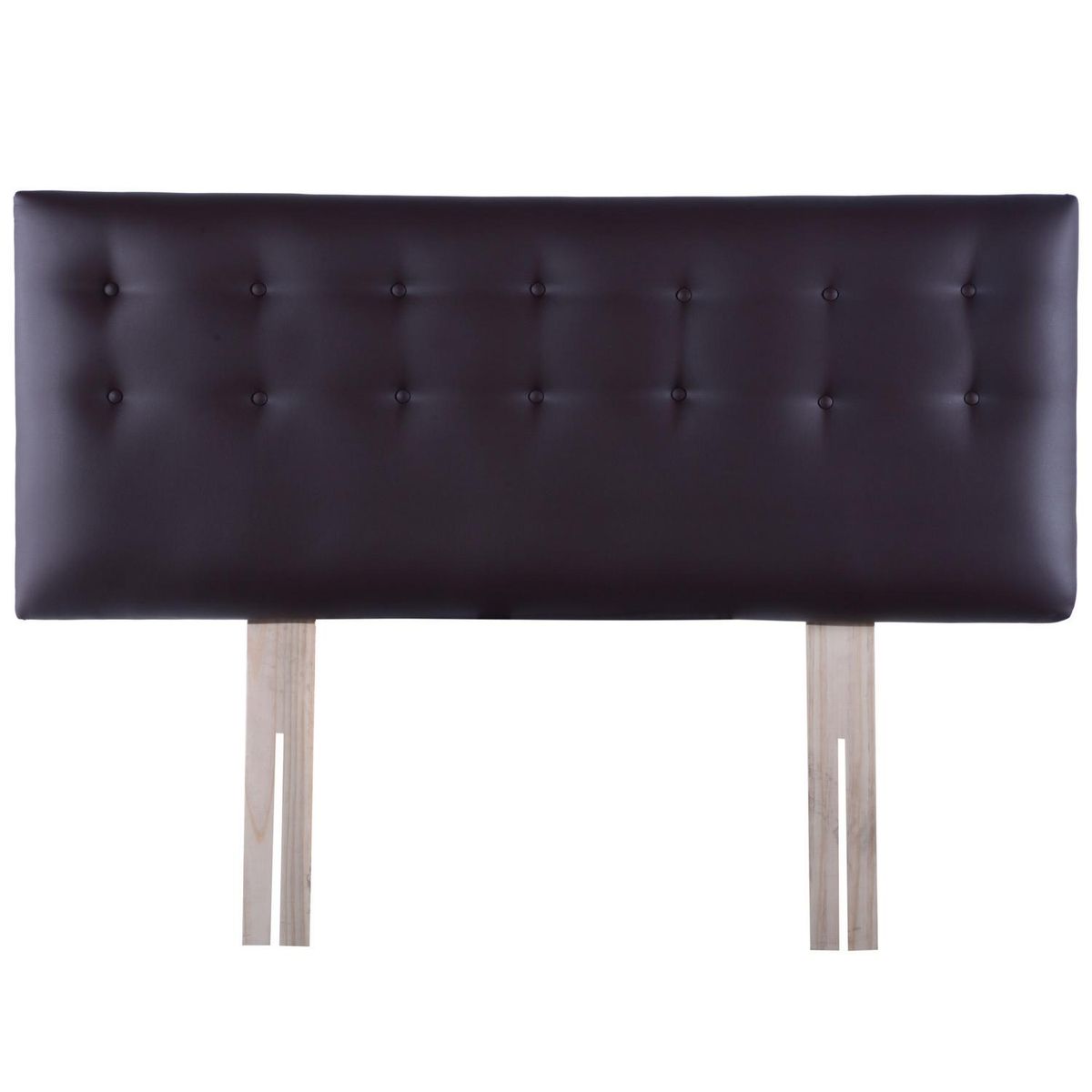 BODEVIR - Respaldo botone PU 1,5 plazas chocolate