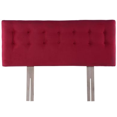 Respaldo botone felpa 1,5 plazas rojo