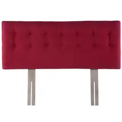 BODEVIR - Respaldo botone felpa 1,5 plazas rojo