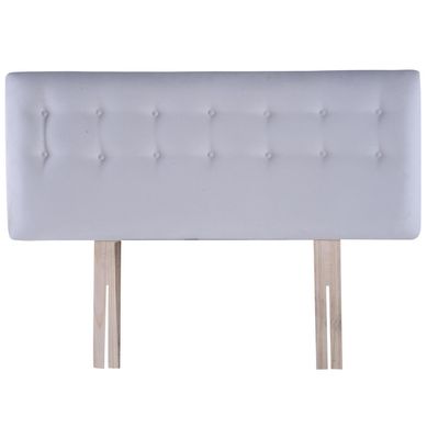 Respaldo botone felpa 1,5 plazas crudo