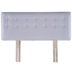 BODEVIR - Respaldo botone felpa 1,5 plazas crudo
