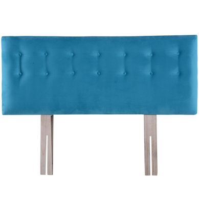 Respaldo botone felpa 1,5 plazas turquesa