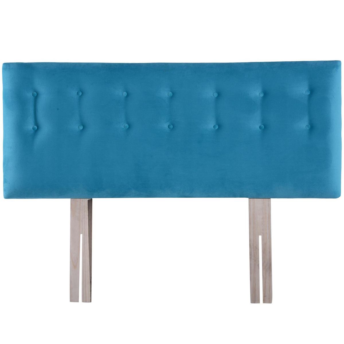 BODEVIR - Respaldo botone felpa 1,5 plazas turquesa