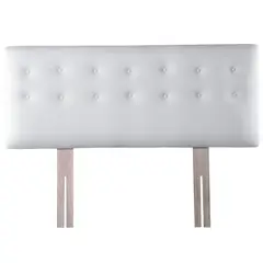 BODEVIR - Respaldo botone PU 1,5 plazas blanco