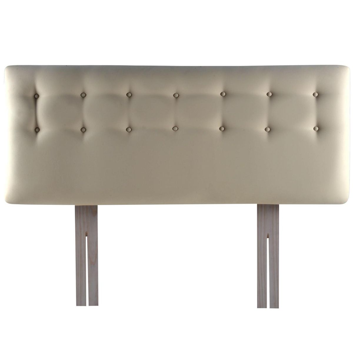 BODEVIR - Respaldo botone PU 1,5 plazas beige