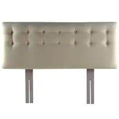 BODEVIR - Respaldo botone PU 1,5 plazas beige