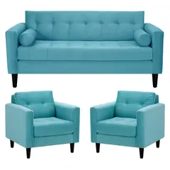 BODEVIR - Living 3 cuerpos Retro 75x80x70 cm Turquesa