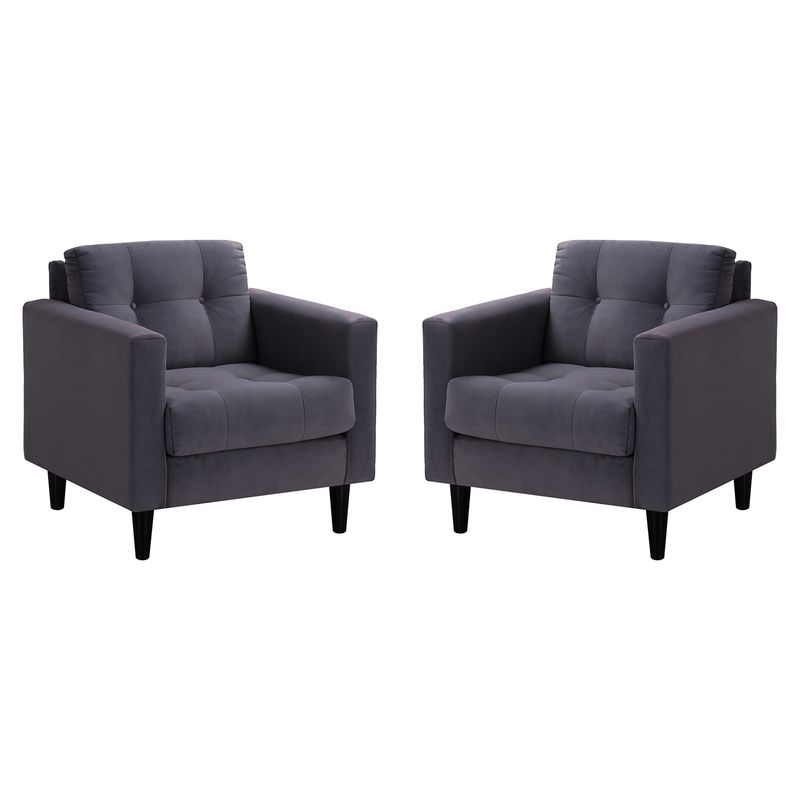 BODEVIR - Set De Sillones Retro 1 Cuerpo Felpa