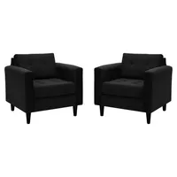 Set De Sillones Retro 1 Cuerpo Felpa