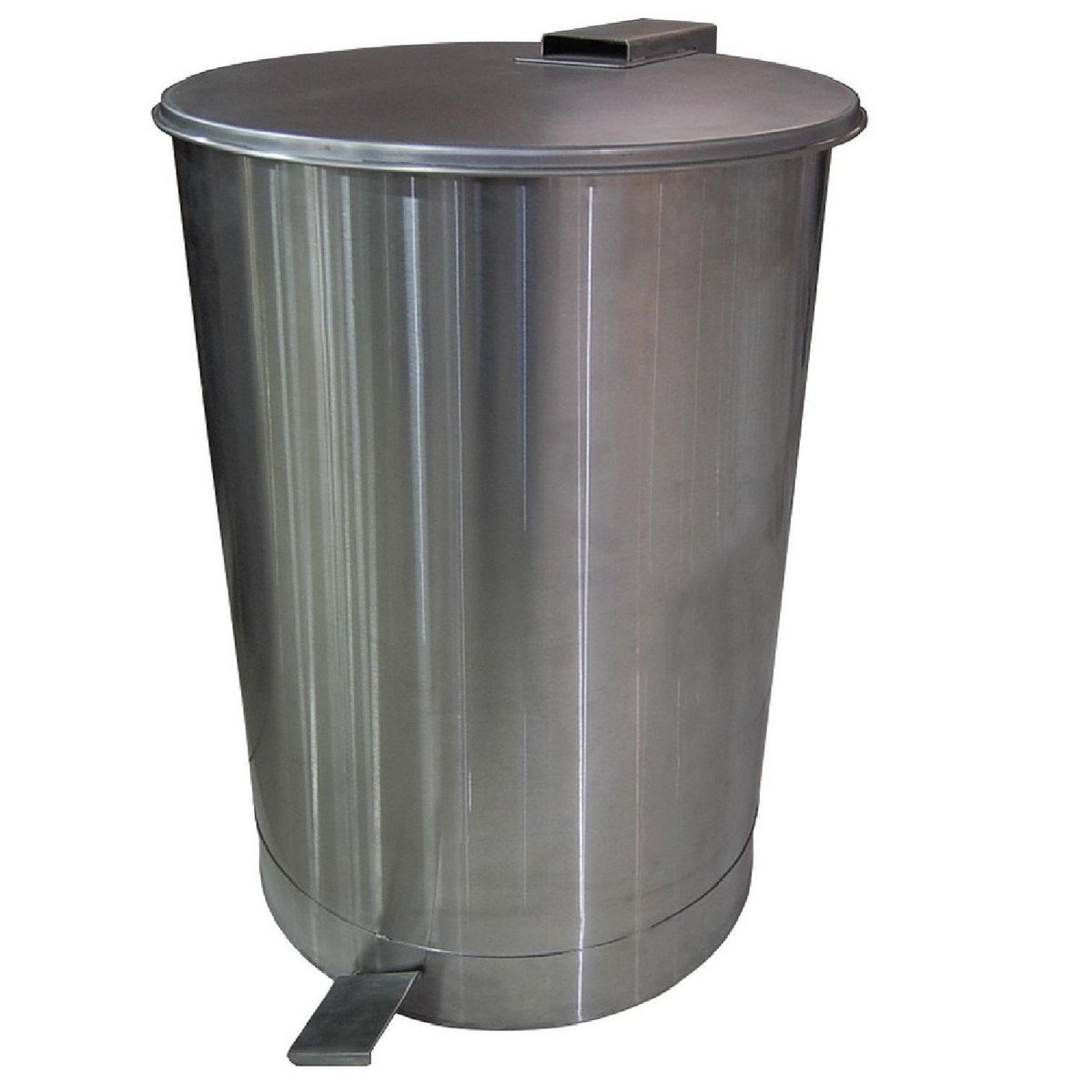 Basurero Redondo 20 Litros Acero Inoxidable Gris, marca DULOX - Foto 2