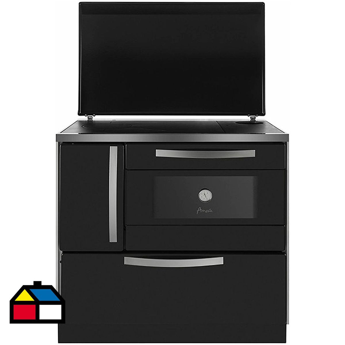 AMESTI - Cocina a Leña 1 Platos Negro Antonella Negra