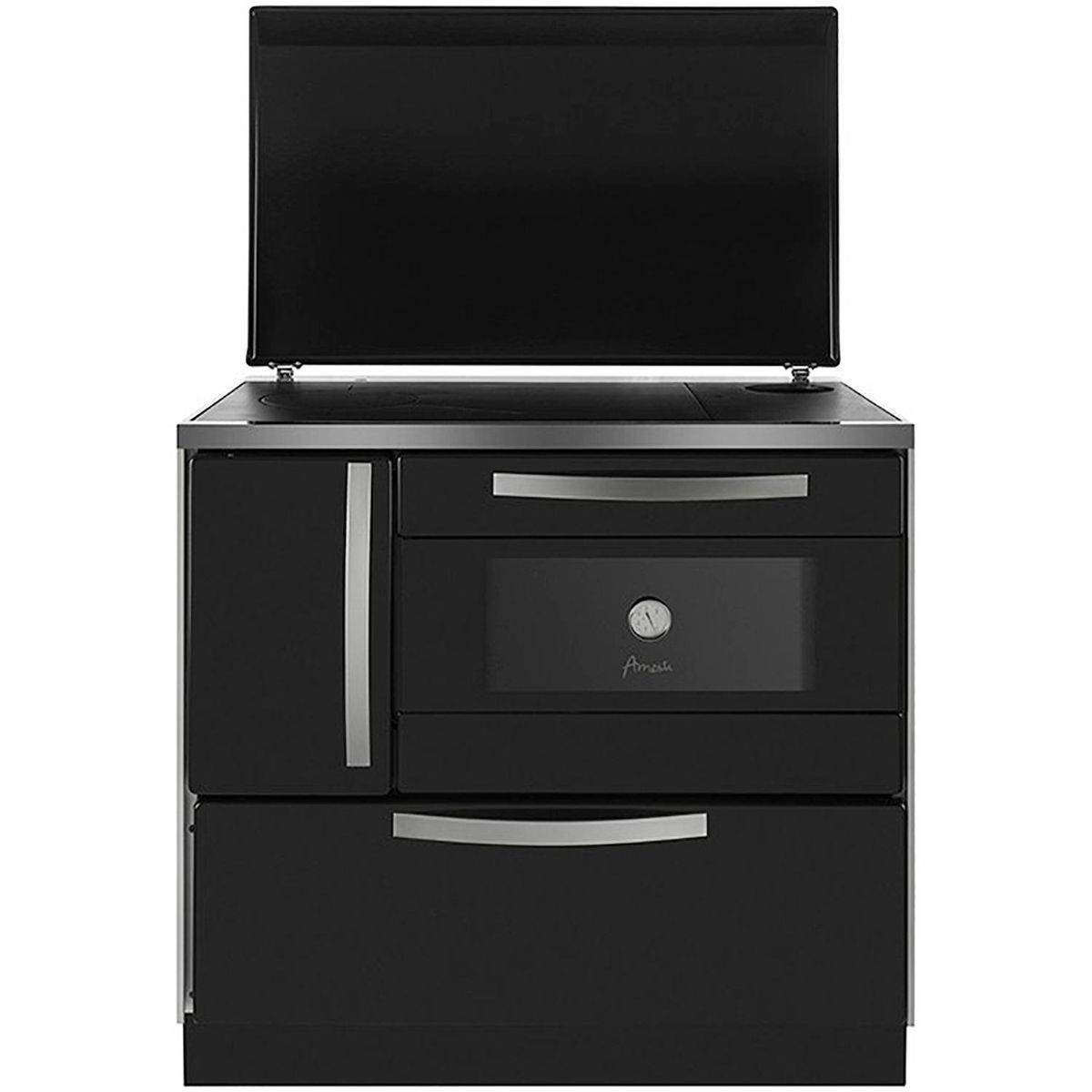 AMESTI - Cocina a Leña 1 Platos Negro Antonella Negra