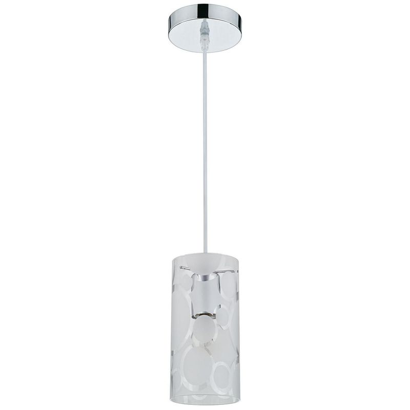 JUST HOME COLLECTION - Lámpara Colgante New Menphis Acero Incoloro/Transparente 30 W 13 cm