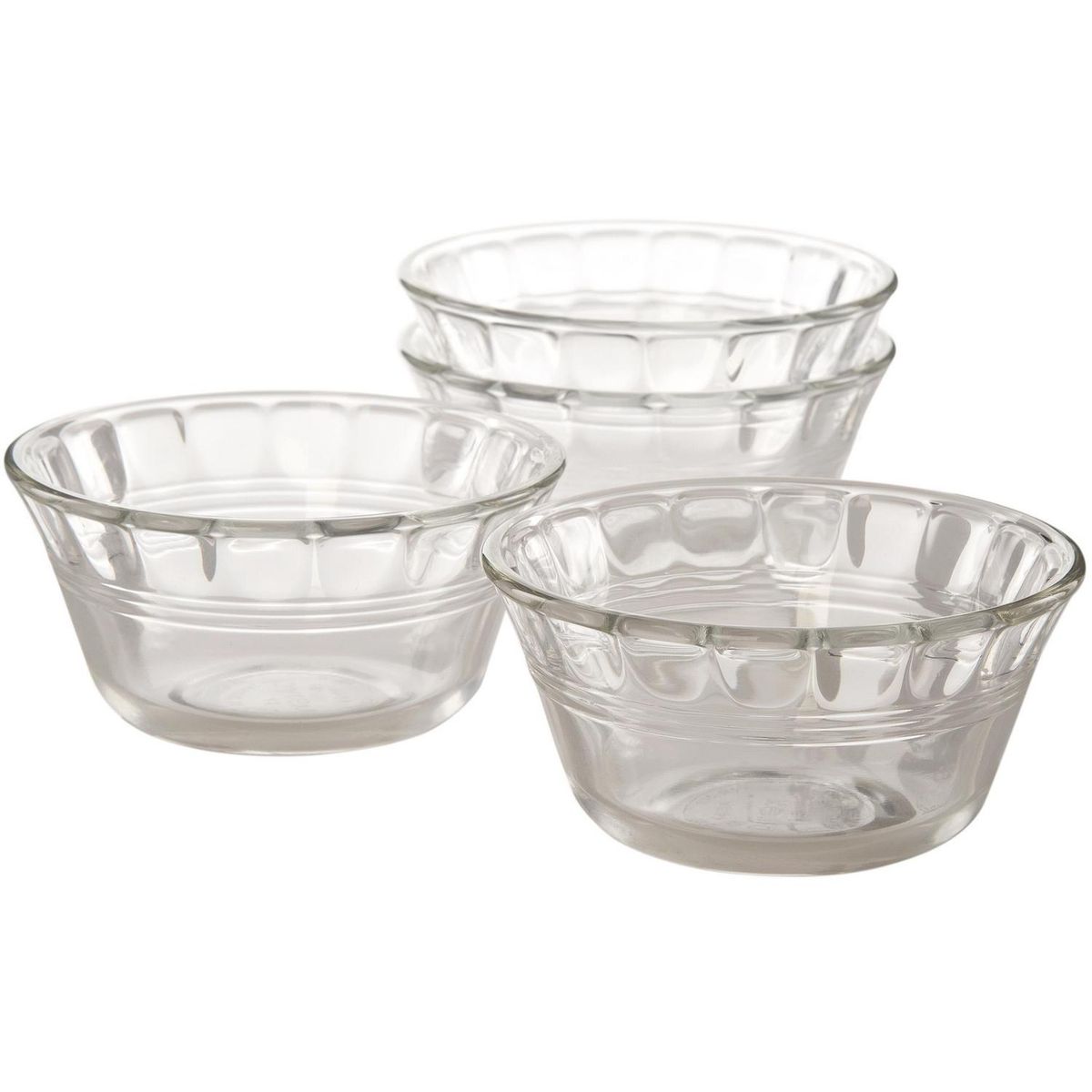 PYREX - Set de 4 Flaneras Pyrex Transparente 175 ml