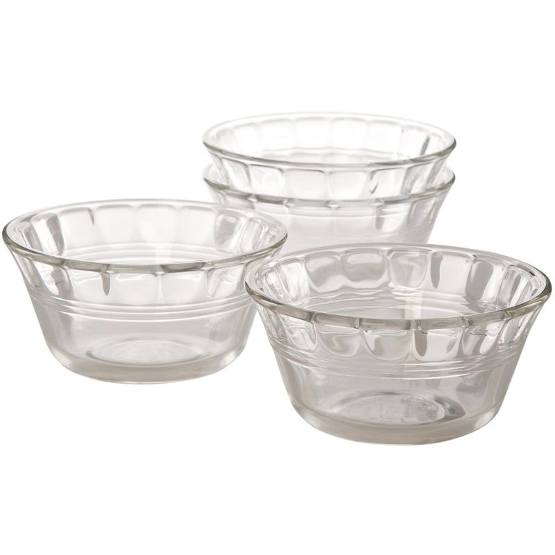 PYREX - Set flaneras de vidrio 175 ml transparente